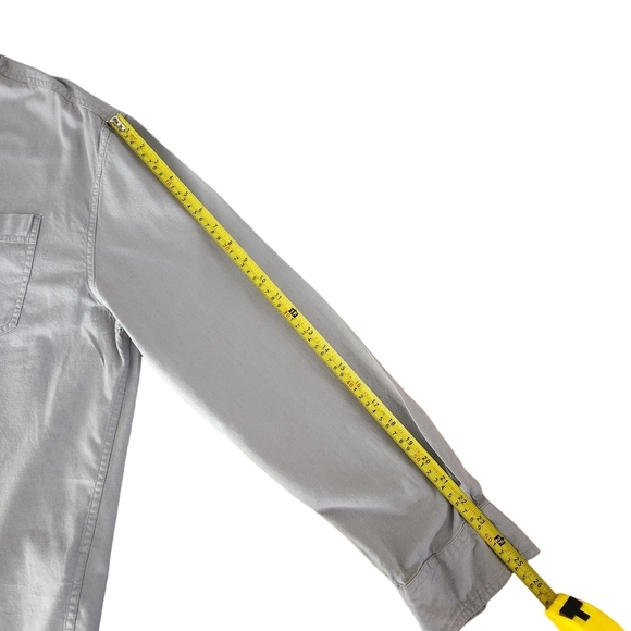 SHERPA ADVENTURE GEAR grey button down shirt XXL natural fiber casual outdoor - Picture 10 of 11